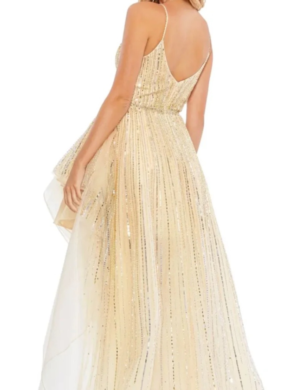 Mac Duggal Size 4 Gown Beaded Formal Slit Dress NWT - Picture 6 of 10